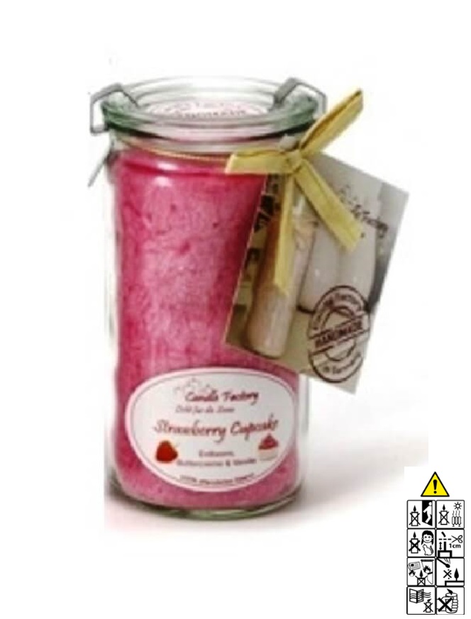 Hochwertige Duftkerze im Glas Strawberry Cupcake Mini Jumbo Hochwertige Duftkerze von Candle Factory Strawberry Cupcake Mini Jumbo im Glas g?nstig in Kerzen Online Shop kaufen. Duftkerzen im Glas. Geschenkidee Strawberry Cupcake Mini Jumbo im Glas