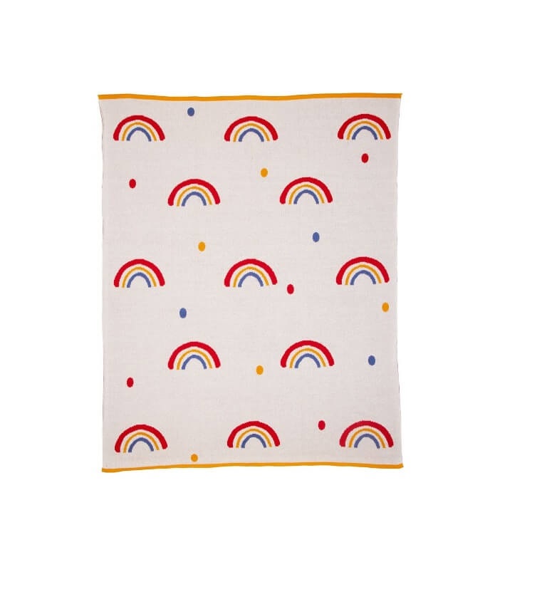 Strickdecke Regenbogen BabyGlück (ca. 80x100 cm) Strickdecke Regenbogen BabyGlück (ca. 80x100 cm) .  Jetzt in unserem Geschenke Onlineshop kaufen.