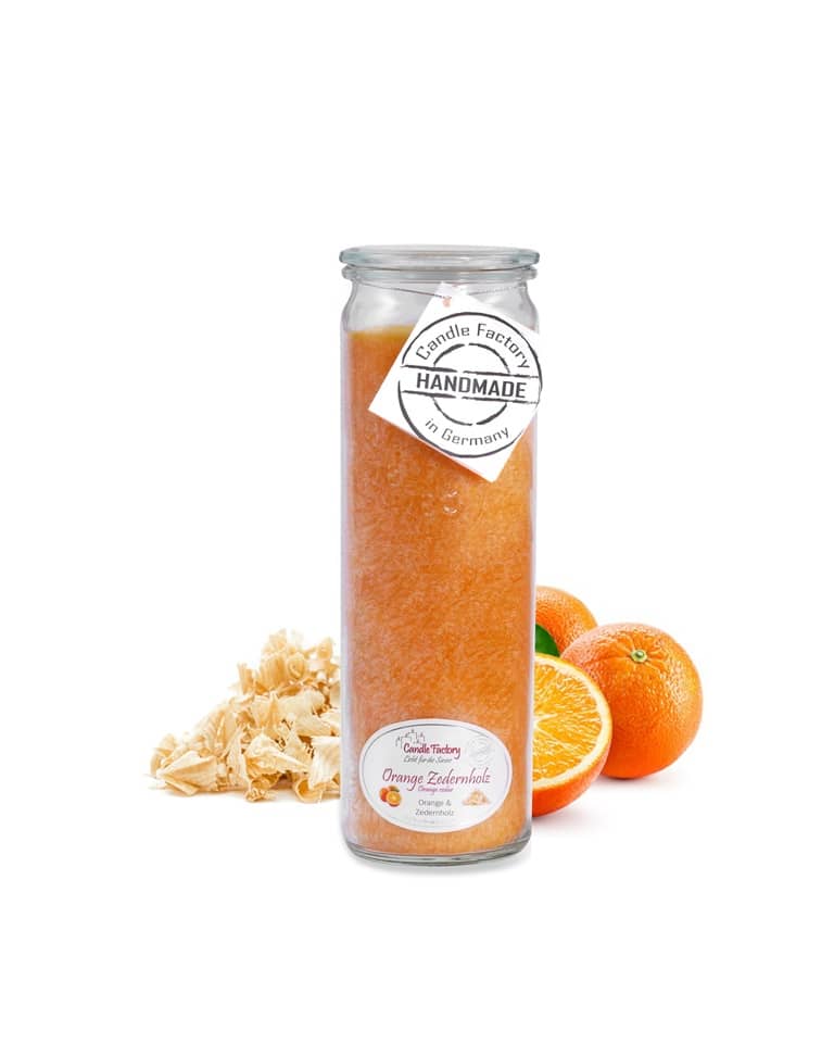 Hochwertige Duftkerze von Candle Factory Orange Zedernholz Big Jumbo g?nstig in Kerzen Online Shop kaufen. Duftkerzen im Glas. Geschenkidee Orange Zedernholz Big Jumbo.