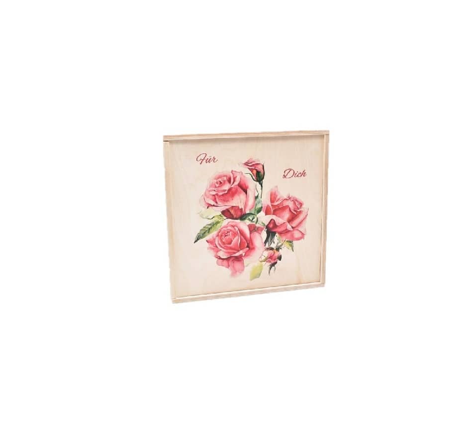 Geschenkbox mit Rosenmotiv Geschenkbox mit Rosenmotiv. Ideales Geschenk für Menschen die man Lieb hat.