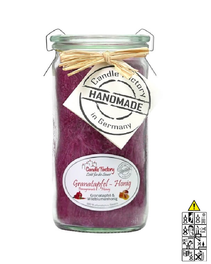 Hochwertige Duftkerze im Glas Granatapfel Honig Mini Jumbo Hochwertige Duftkerze von Candle Factory Granatapfel Honig Mini Jumbo im Glas g?nstig in Kerzen Online Shop kaufen. Duftkerzen im Glas. Geschenkidee Granatapfel Honig Mini Jumbo im Glas