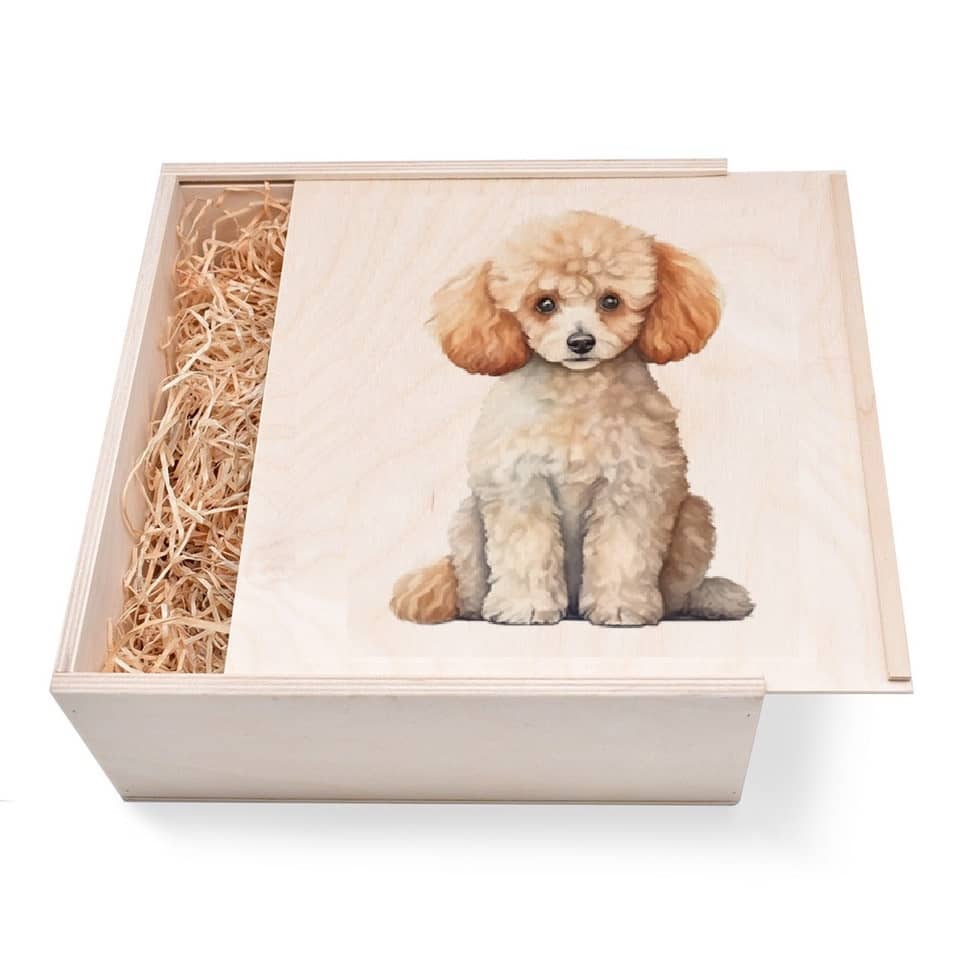 Hunde Geschenkbox groß aus Holz mit verzierten Deckel Hunde Geschenkbox groß aus Holz mit verzierten Deckel. Jetzt in unserem Geschenke Onlineshop kaufen.
