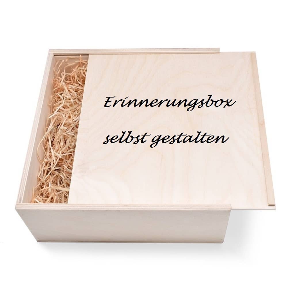 "Erinnerungsbox L" Selbst gestalten Geschenkbox = 24/24/9 cm "Erinnerungsbox L" Selbst gestalten Geschenkbox = 24/24/9 cm