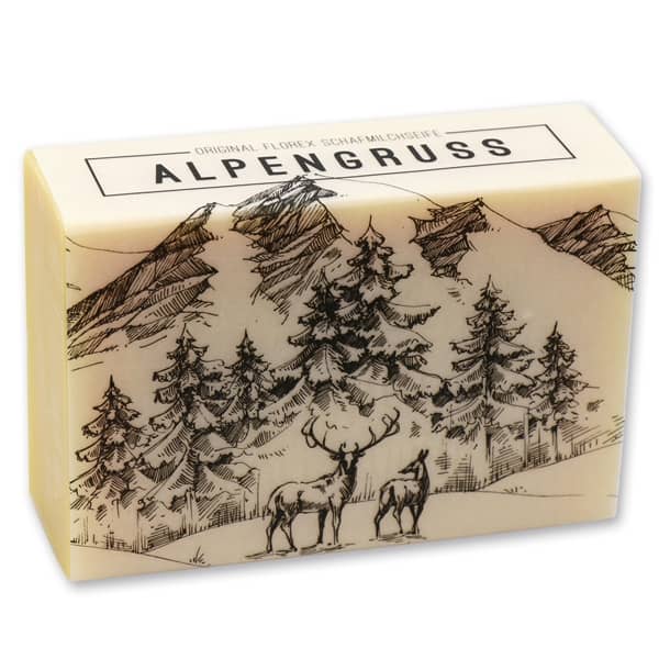 Seife Zirbe ALPENGRUSS 150 g Schafmilchseife Zirbe mit Bandarole ALPENGRUSS, in unserem online Shop kaufen