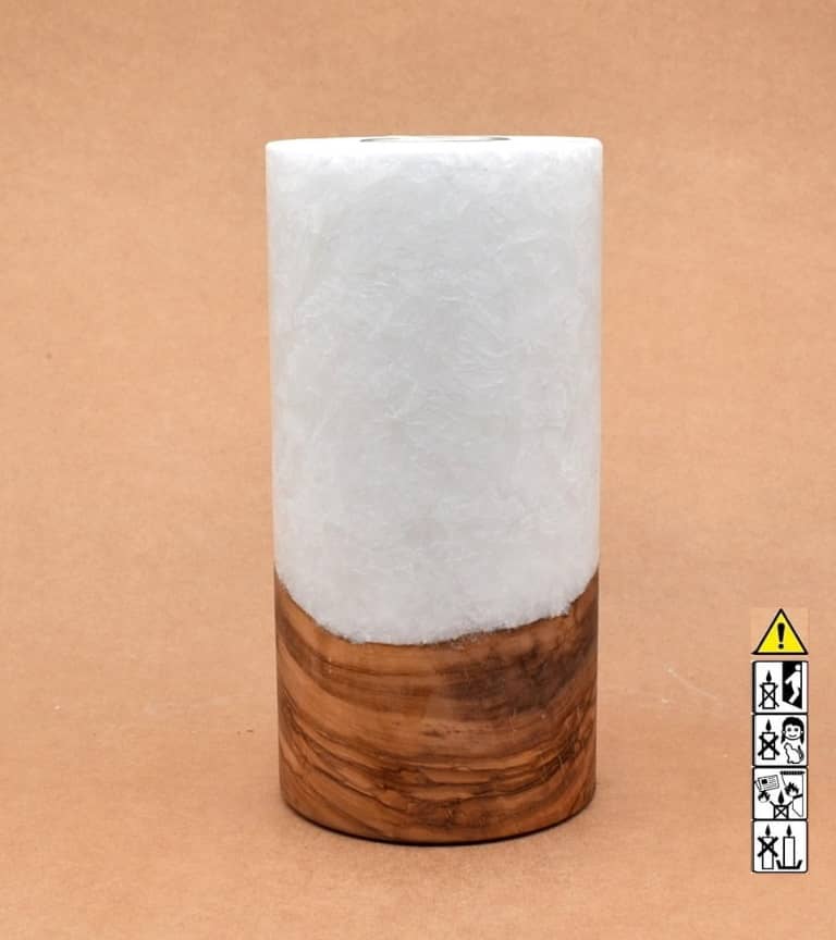 Hochzeitskerze, Kerze mit Holzeinsatz, Teelicht rund, Stearin, im Kerzen online Shop für Hochzeiten bestellen, günstig kaufen.