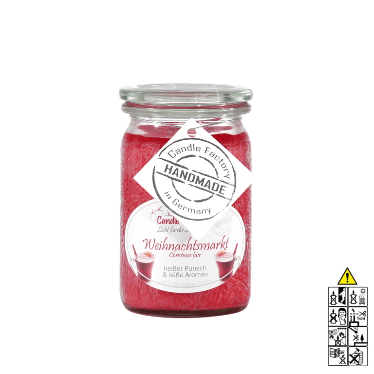 Weihnachtsmarkt - Baby Jumbo Duftkerze im Glas von Candle Factory Weihnachtsmarkt - Baby Jumbo Duftkerze im Glas von Candle Factory