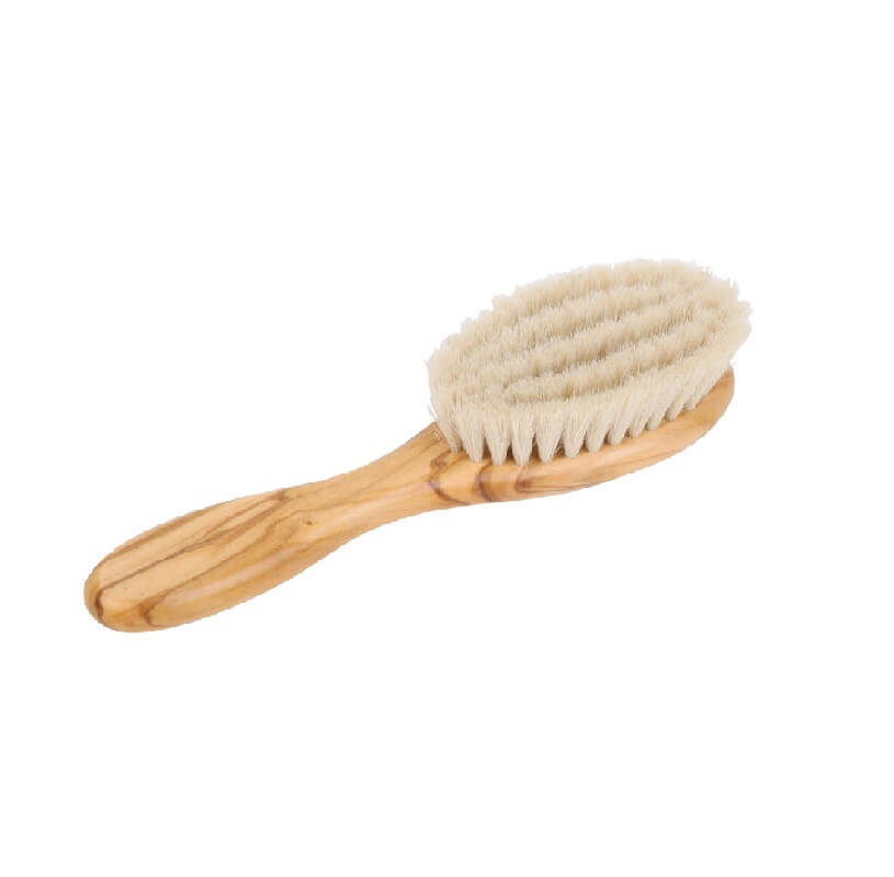 Babyhaarbürste aus feinen Ziegenhaar Hochwertige und nachhaltige Babyhaarbürste aus feinen Ziegenhaar in unseren Onlineshop kaufen