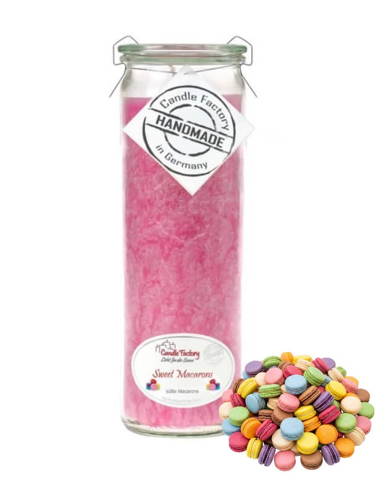 Hochwertige Duftkerze von Candle Factory sweet Macarons Big Jumbo g?nstig in Kerzen Online Shop kaufen. Duftkerzen im Glas. Geschenkidee sweet Macarons Big Jumbo.