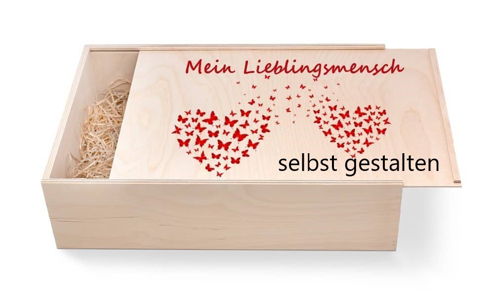 Geschenkbox aus Holz zur Hochzeit mit Hochzeitsmotive. Geschenkbox günstig in unserem Onlineshop kaufen. Personalisierte Geschenke online kaufen