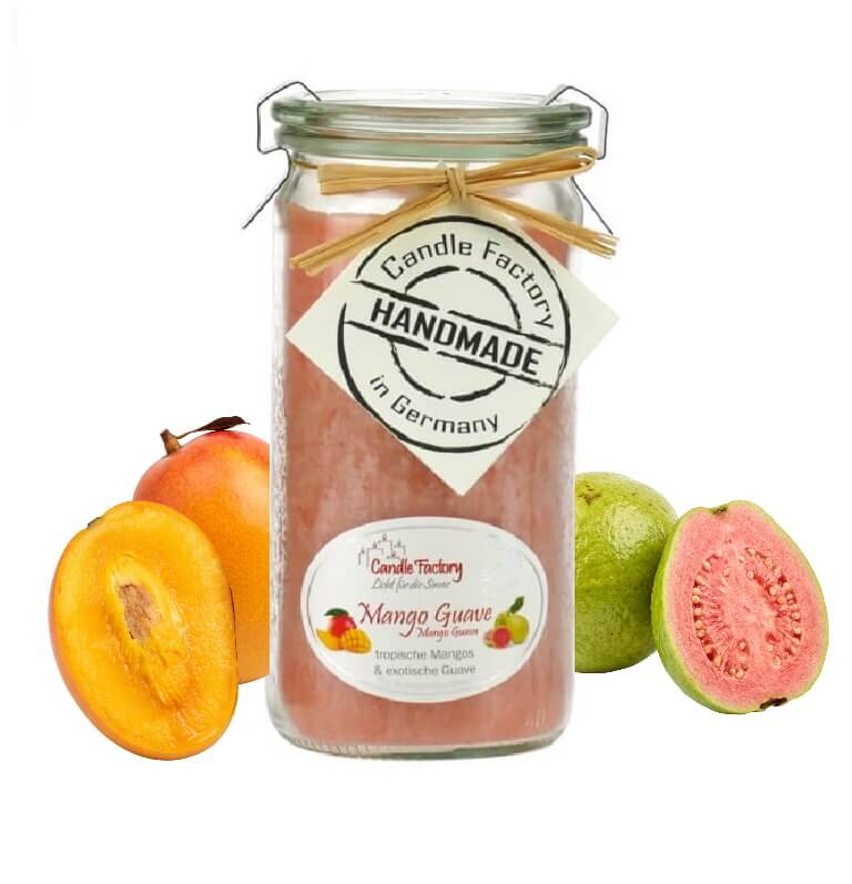 Hochwertige Duftkerze von Candle Factory Mango Guave Mini Jumbo im Glas g?nstig in Kerzen Online Shop kaufen. Duftkerzen im Glas. Geschenkidee Mango Guave Mini Jumbo im Glas