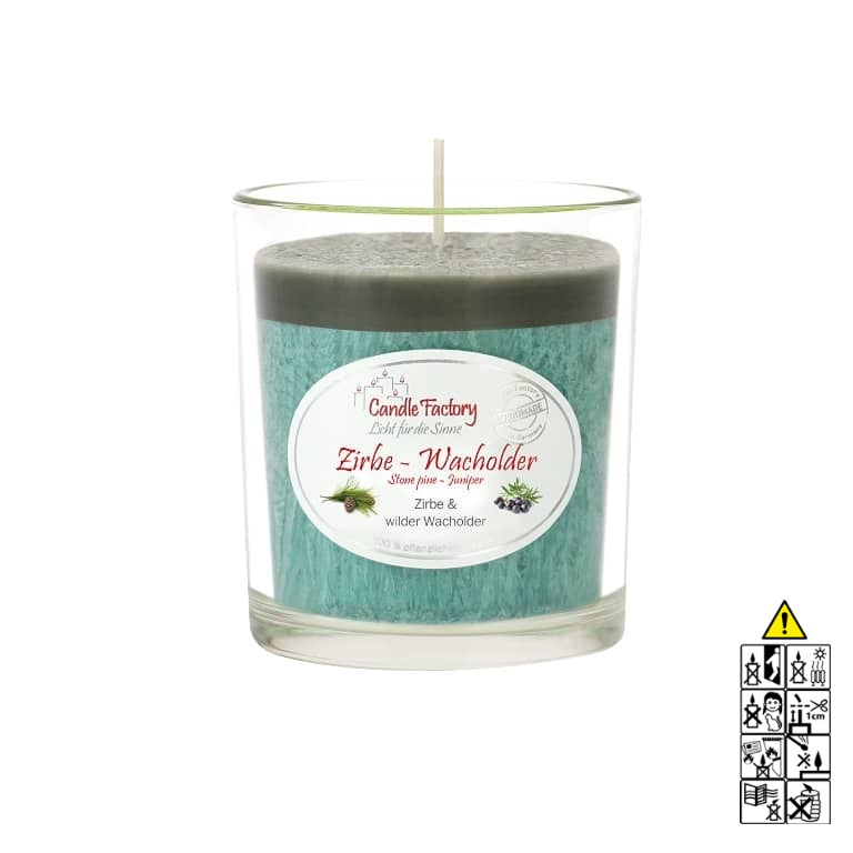 Hochwertige Duftkerze Zirbe Wachholder Party Light im Glas Hochwertige Duftkerze von Candle Factory Zirbe Wachholder Party Light im Glas g?nstig in Kerzen Online Shop kaufen. Duftkerzen im Glas. Geschenkidee Zirbe Wachholder Party Light im Glas