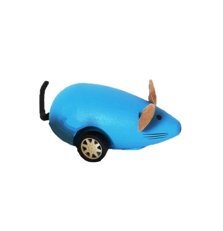 Rückzug - Maus in blau aus Holz (ab 3 Jahre). Jetzt in unserem Geschenke Onlineshop kaufen.