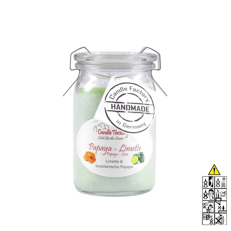 Hochwertige Papaya Limette Mini Jumbo Duftkerze im Glas in der Farbe Limonengr?n. Hochwertige Duftkerze von Candle Factory Papaya Limette Mini Jumbo Duftkerze im Glas in der Farbe Limonengr?n g?nstig in Kerzen Online Shop kaufen. Duftkerzen im Glas. Geschenkidee Papaya Limette Mini Jumbo Duftkerze im Glas in der Farbe Limonengr?n.