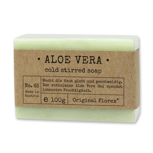 Aloevera Seife 100 g kaltgerührt Florex spendet intensive Feuchtigkeit in unserem online Shop kaufen