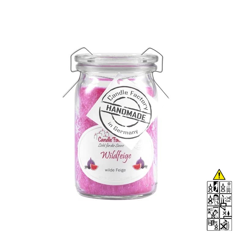 Hochwertige Wildfeige Mini Jumbo Duftkerze im Glas in der Farbe violett. Hochwertige Duftkerze von Candle Factory Wildfeige Mini Jumbo Duftkerze im Glas in der Farbe violett g?nstig in Kerzen Online Shop kaufen. Duftkerzen im Glas. Geschenkidee Wildfeige Mini Jumbo Duftkerze im Glas in der Farbe violett.