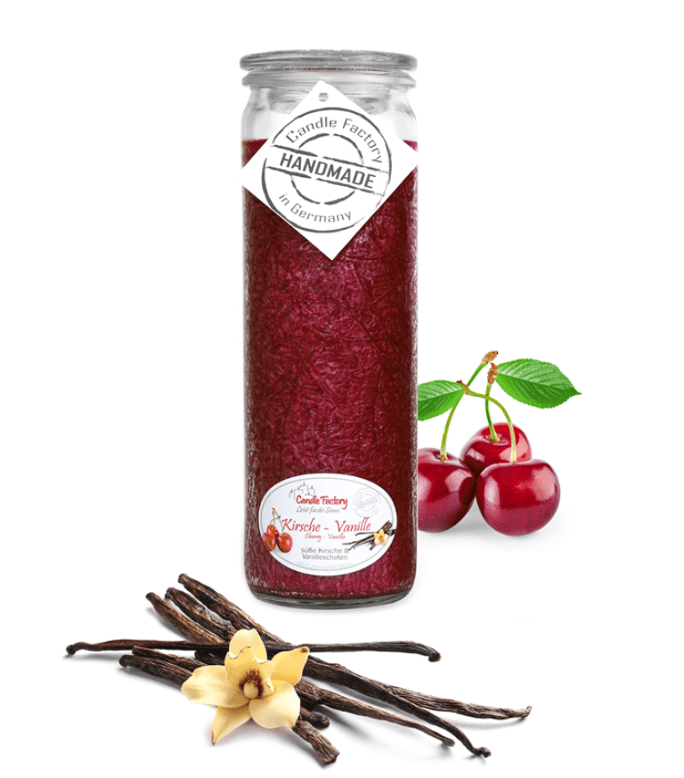 Kirsch Vanille - Big Jumbo Duftkerze im Glas von Candle Factory