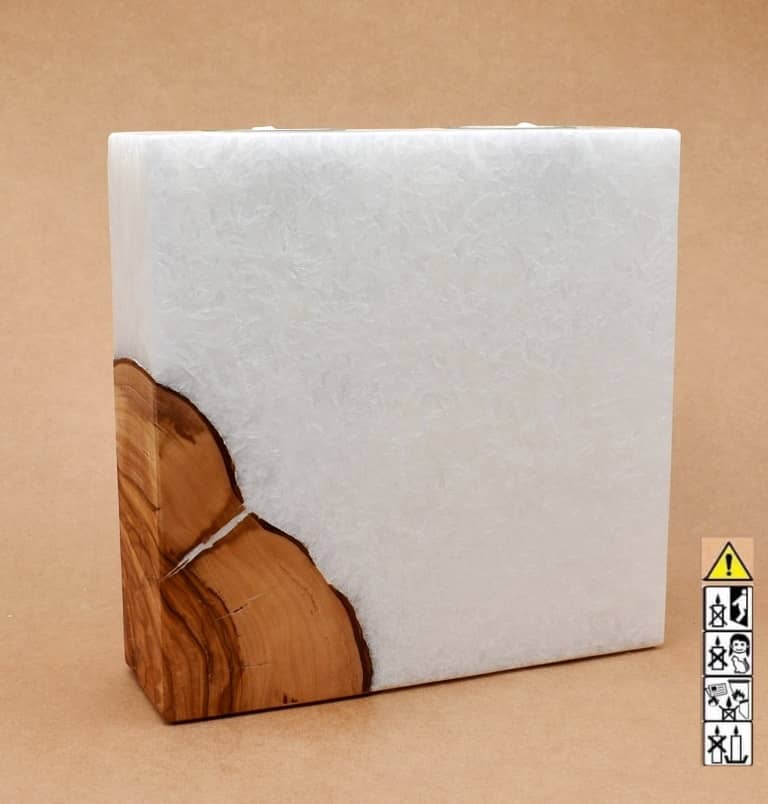 Hochzeitskerze, Kerze mit Holzeinsatz, Teelicht rund, Stearin, im Kerzen online Shop für Hochzeiten bestellen, günstig kaufen.