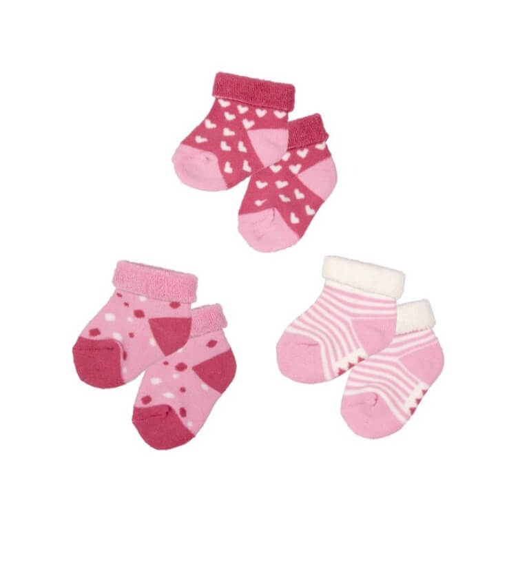 Babysöckchen rosa (eine Größe / 0 - 6 Monate) BabyGlück.  Jetzt in unserem Geschenke Onlineshop kaufen.