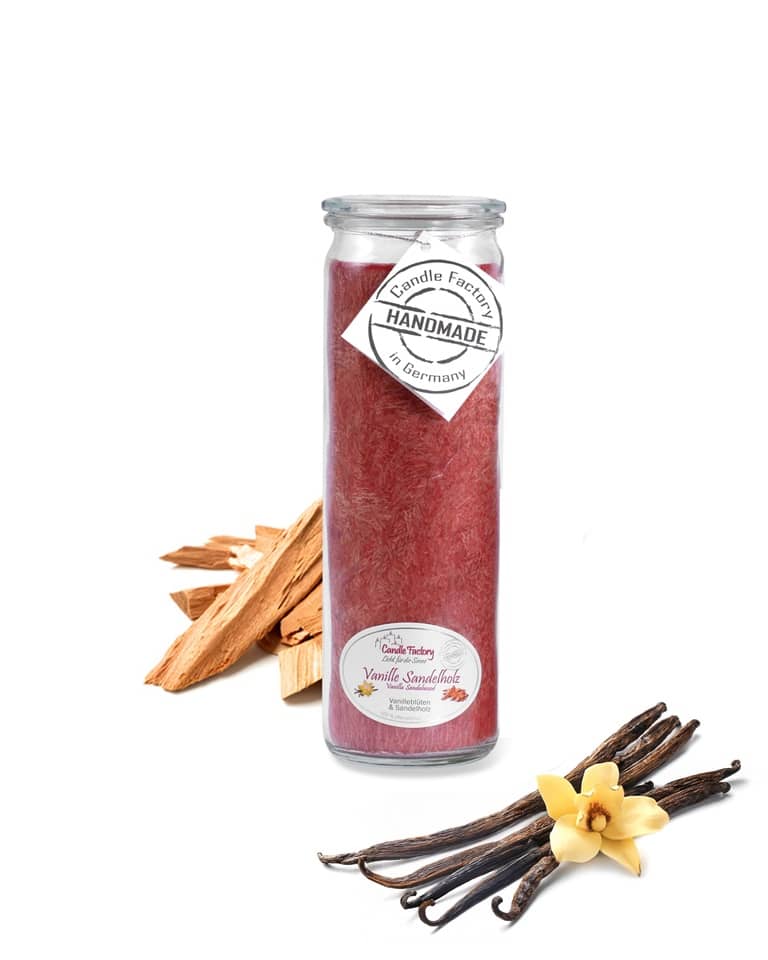 Hochwertige Duftkerze von Candle Factory Vanille Sandelholz Big Jumbo g?nstig in Kerzen Online Shop kaufen. Duftkerzen im Glas. Geschenkidee Vanille Sandelholz Big Jumbo.