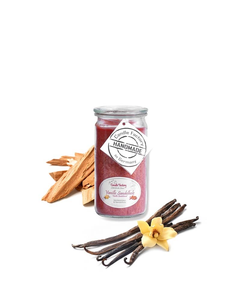 Hochwertige Duftkerze von Candle Factory Vanille Sandelholz Mini Jumbo im Glas g?nstig in Kerzen Online Shop kaufen. Duftkerzen im Glas. Geschenkidee Vanille Sandelholz Mini Jumbo im Glas