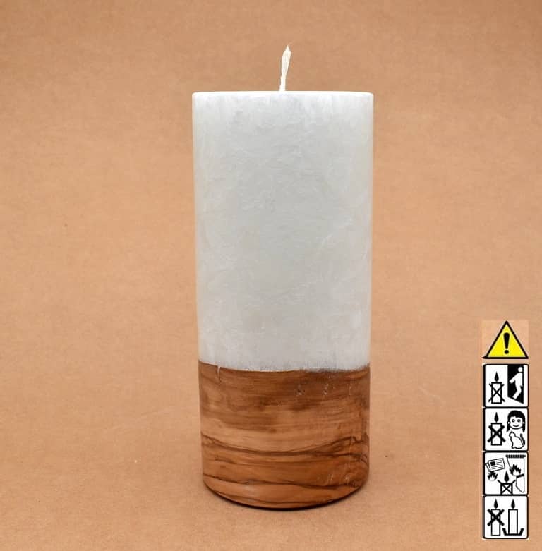 Hochzeitskerze, Kerze mit Holzeinsatz, Teelicht rund, Stearin, im Kerzen online Shop für Hochzeiten bestellen, günstig kaufen.