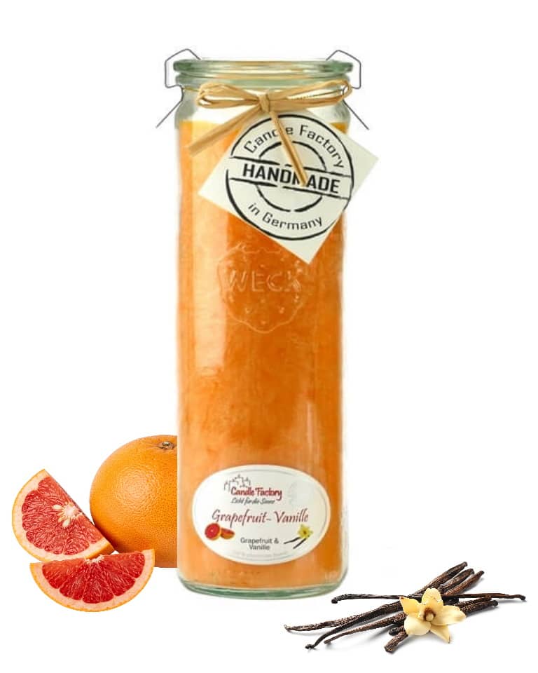 Hochwertige Duftkerze von Candle Factory Grapefruit Vanille Big Jumbo g?nstig in Kerzen Online Shop kaufen. Duftkerzen im Glas. Geschenkidee Grapefruit Vanille Big Jumbo.