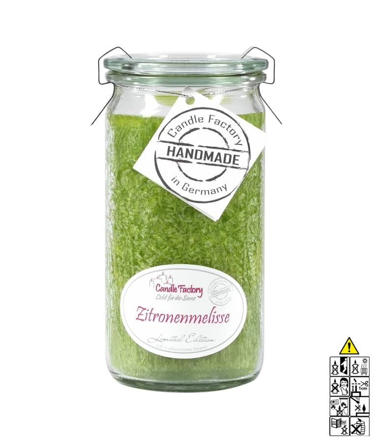 Zitronenmelisse Mini Jumbo hochwertige Duftkerze im Glas "Limited Edition Zitronenmelisse Mini Jumbo hochwertige Duftkerze im Glas "Limited Edition