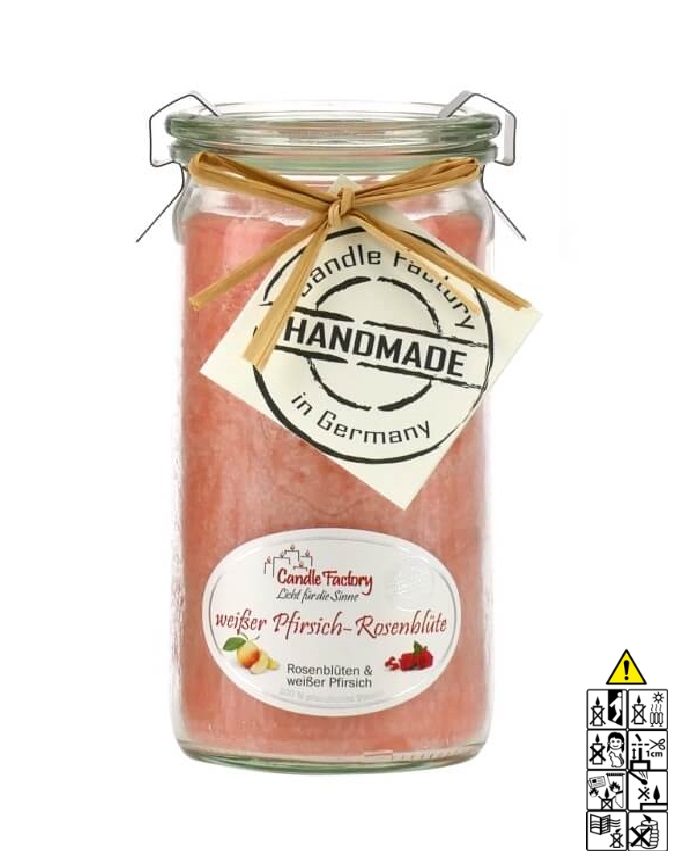 Hochwertige Duftkerze im Glas Wei?er Pfirsich Rosenbl?te Mini Jumbo Hochwertige Duftkerze von Candle Factory Wei?er Pfirsich Rosenbl?te Mini Jumbo im Glas g?nstig in Kerzen Online Shop kaufen. Duftkerzen im Glas. Geschenkidee Wei?er Pfirsich Rosenbl?te Mini Jumbo im Glas