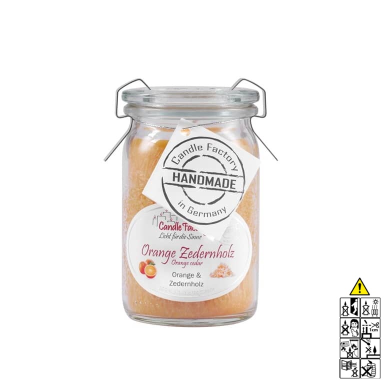 Hochwertige Orange Zedernholz Baby Jumbo Duftkerze im Glas in der Farbe orange. Hochwertige Duftkerze von Candle Factory Orange Zedernholz Baby Mini Jumbo Duftkerze im Glas in der Farbe orange g?nstig in Kerzen Online Shop kaufen. Duftkerzen im Glas. Geschenkidee Orange Zedernholz Baby Mini Jumbo Duftkerze im Glas in der Farbe orange