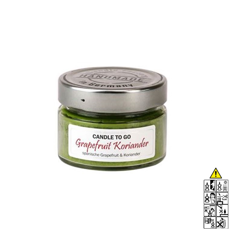 Hochwertige Duftkerze im Glas Grapefruit Koriander Candle to Go Hochwertige Duftkerze von Candle Factory Candle to Go Grapefruit Koriander g?nstig in Kerzen Online Shop kaufen. Duftkerzen im Glas. Geschenkidee Candle to Go Grapefruit Koriander