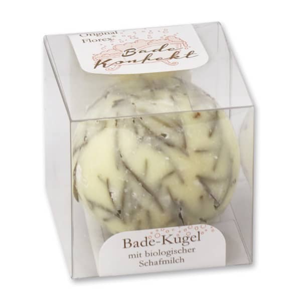 Badekugel/ Badekonfekt mit Schafmilch und Fichtennadeln von Florex, in unserem online Shop kaufen