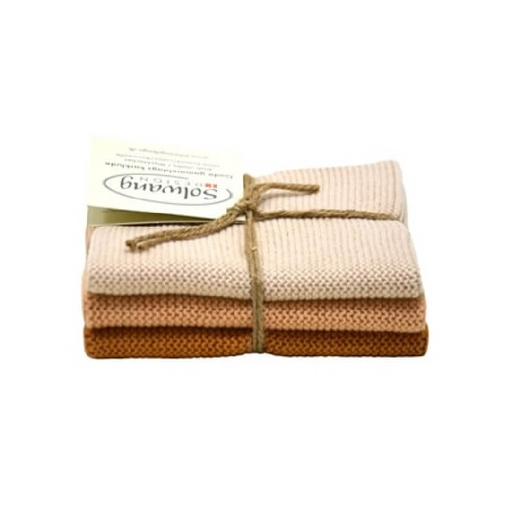 Solwang Wischtuch ?ko-Tex Baumwolle Latte Kombi Wischtuch 3er Set von Solwang online kaufen aus 25 x 25 cm Baumwolle gestrickt Latte Kombi