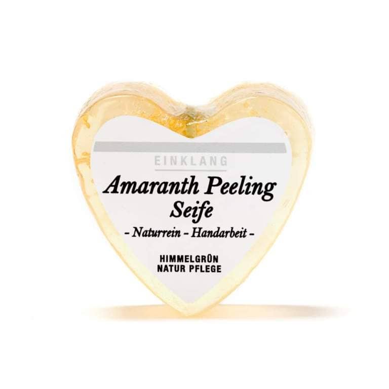 Peelingseife Amaranth, Glycerienseife in Herzform Hochwertige Geschenkidee Wellness Peelingseife Amaranth - Glycerienseife in Herzform online kaufen