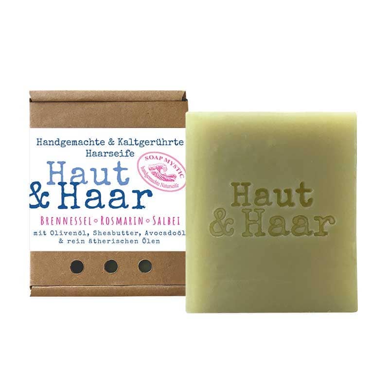Haarseife kaltgerührte Haarseife Brennnessel Hochwertige handgefertigte Haarseife kaltgerührt Haut und Haar Brennnessel & Rosmarin/Salbei. Nachhaltig Qualitätsseifen online.