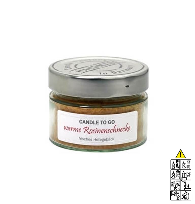 Hochwertige Duftkerze im Glas warme Rosinenschnecke Candle to Go Hochwertige Duftkerze von Candle Factory Candle to Go warme Rosinenschnecke g?nstig in Kerzen Online Shop kaufen. Duftkerzen im Glas. Geschenkidee Candle to Go warme Rosinenschnecke