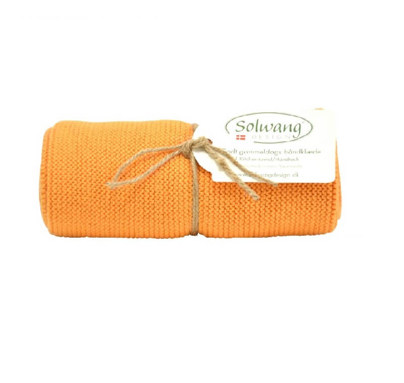 Handtuch von Solwang im Onlineshop kaufen aus 32 x 47 cm Baumwolle gebranntes Orange