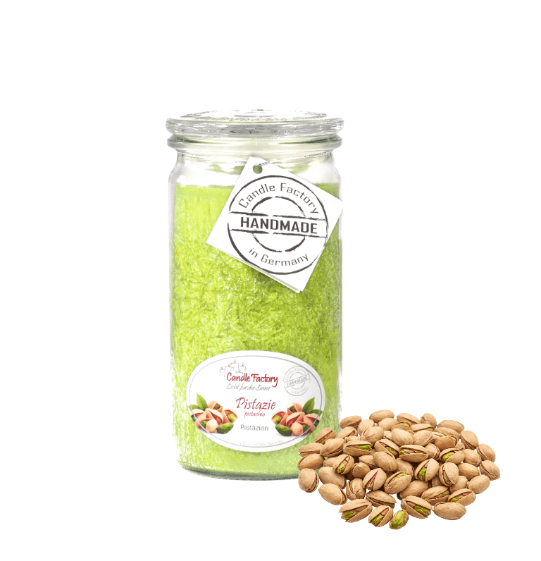 Pistazie Mini Jumbo hochwertige Duftkerze im Glas