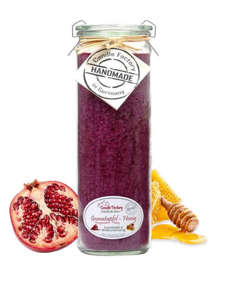 Hochwertige Duftkerze von Candle Factory Granatapfel Honig Big Jumbo g?nstig in Kerzen Online Shop kaufen. Duftkerzen im Glas. Geschenkidee Granatapfel Honig Big Jumbo.
