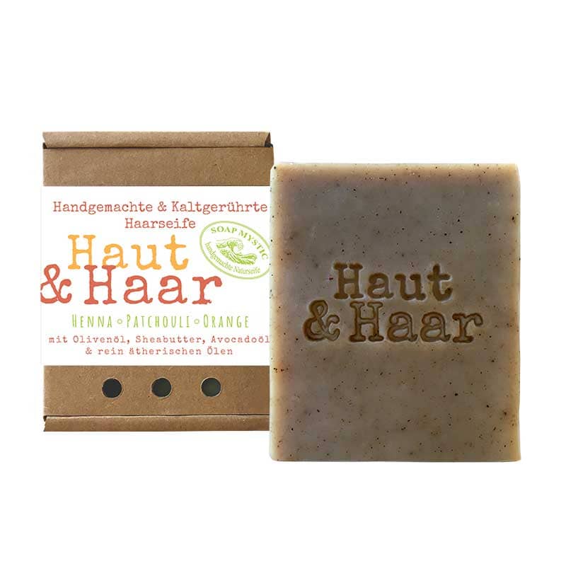Haarseife kaltgerührt Haut und Haarseife Henna Hochwertige handgefertigte Haarseife kaltgerührt Haut und Haar Henna & Patchouli/Orange. Nachhaltig Qualitätsseifen kaufen.