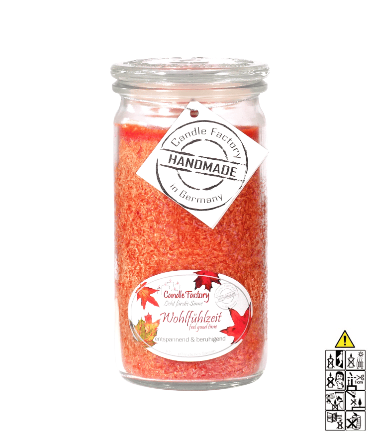 Wohlfühlzeit Mini Jumbo hochwertige Duftkerze im Glas