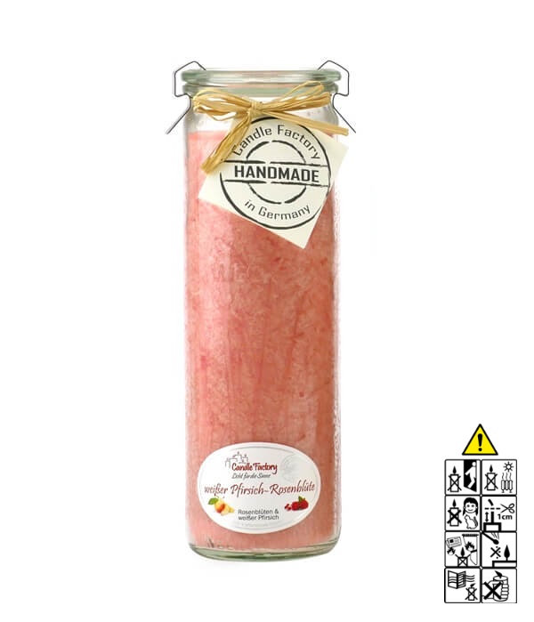 Hochwertige Duftkerze im Glas Wei?er Pfirsich Rosenbl?te Big Jumbo Hochwertige Duftkerze von Candle Factory Wei?er Pfirsich Rosenbl?te Big Jumbo g?nstig in Kerzen Online Shop kaufen. Duftkerzen im Glas. Geschenkidee Wei?er Pfirsich Rosenbl?te Big Jumbo.