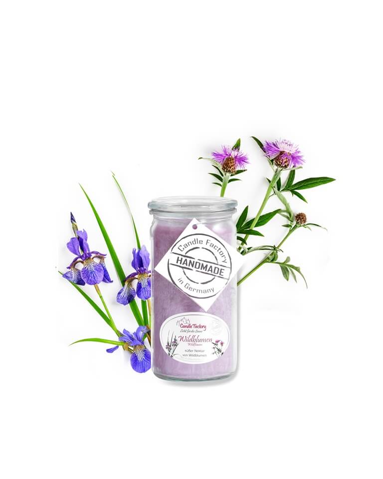 Hochwertige Duftkerze von Candle Factory Wildblumen Mini Jumbo im Glas g?nstig in Kerzen Online Shop kaufen. Duftkerzen im Glas. Geschenkidee Wildblumen Mini Jumbo im Glas