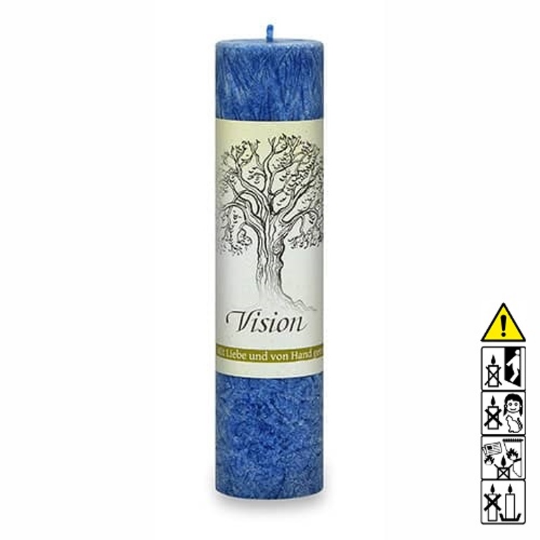 Allgäuer Heilkräuterkerze Vision Allgäuer Heilkräuterkerze zum Thema Vision in unserem Kerzen Online Shop kaufen. Als Geschenk für Sie oder Ihn. 100% Vegane Kerze. Hergestellt aus Olivenöl.