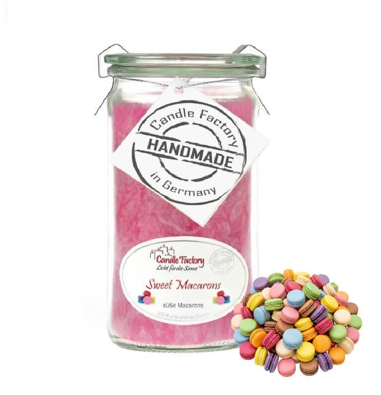 Hochwertige Duftkerze von Candle Factory sweet Macarons Mini Jumbo im Glas g?nstig in Kerzen Online Shop kaufen. Duftkerzen im Glas. Geschenkidee sweet Macarons Mini Jumbo im Glas