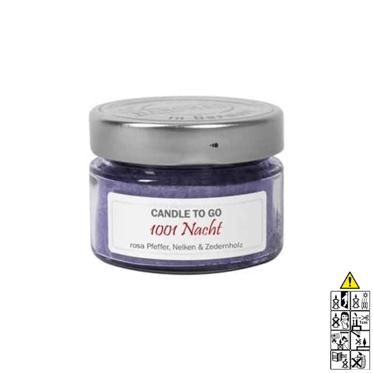 Hochwertige Duftkerze im Glas Candle to Go 1001 Nacht Hochwertige Duftkerze von Candle Factory Candle to Go 1001 Nacht g?nstig in Kerzen Online Shop kaufen. Duftkerzen im Glas. Geschenkidee Candle to Go 1001 Nacht
