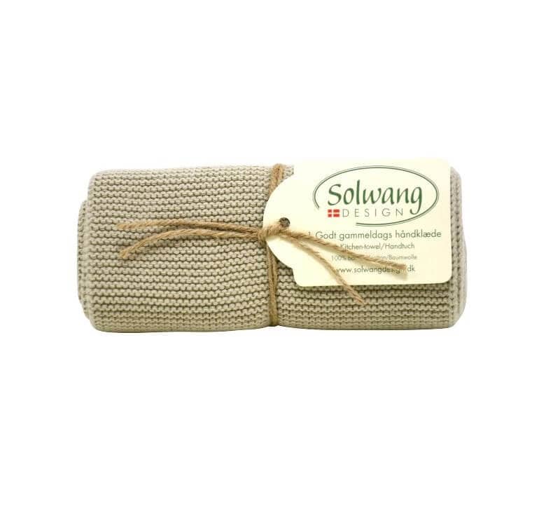 Handtuch von Solwang online kaufen aus 32 x 47 cm Baumwolle gestrickt Oliven