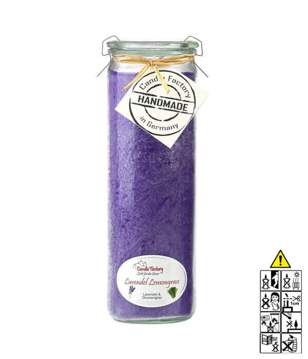 Hochwertige Duftkerze von Candle Factory Lavendel Lemongras Big Jumbo g?nstig in Kerzen Online Shop kaufen. Duftkerzen im Glas. Geschenkidee Lavendel Lemongras Big Jumbo.