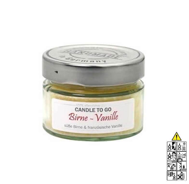 Hochwertige Duftkerze im Glas Birne Vanille Candle to Go Hochwertige Duftkerze von Candle Factory Candle to Go Birne Vanille g?nstig in Kerzen Online Shop kaufen. Duftkerzen im Glas. Geschenkidee Candle to Go Birne Vanille