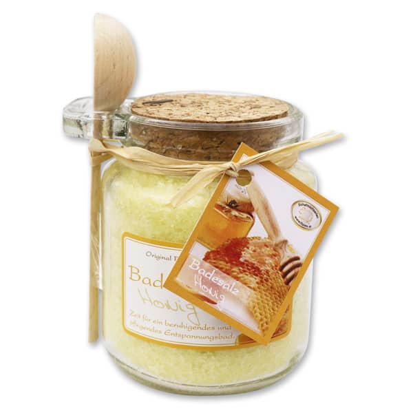 Badesalz Honig mit Holzlöffel Florex Badesalz Honig mit Holzlöffel Florex für gemütliche Stunden in der Badewanne online kaufen