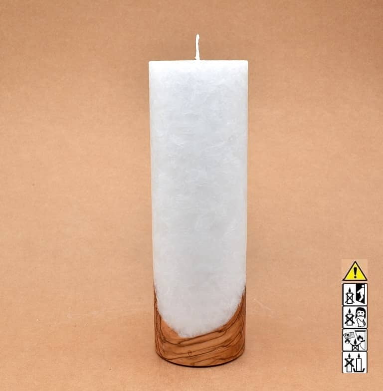 Hochzeitskerze, Kerze mit Holzeinsatz, Teelicht rund, Stearin, im Kerzen online Shop für Hochzeiten bestellen, günstig kaufen.